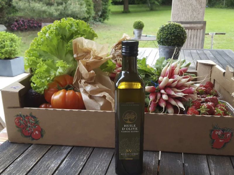 Apéro fraicheur et huile d'olive Monte Verdi