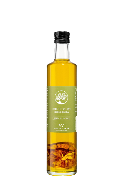 Huile olive vierge extra "Terra selvagem" aromatisée citron - bouteille 500ml - laboutiquemonteverdi
